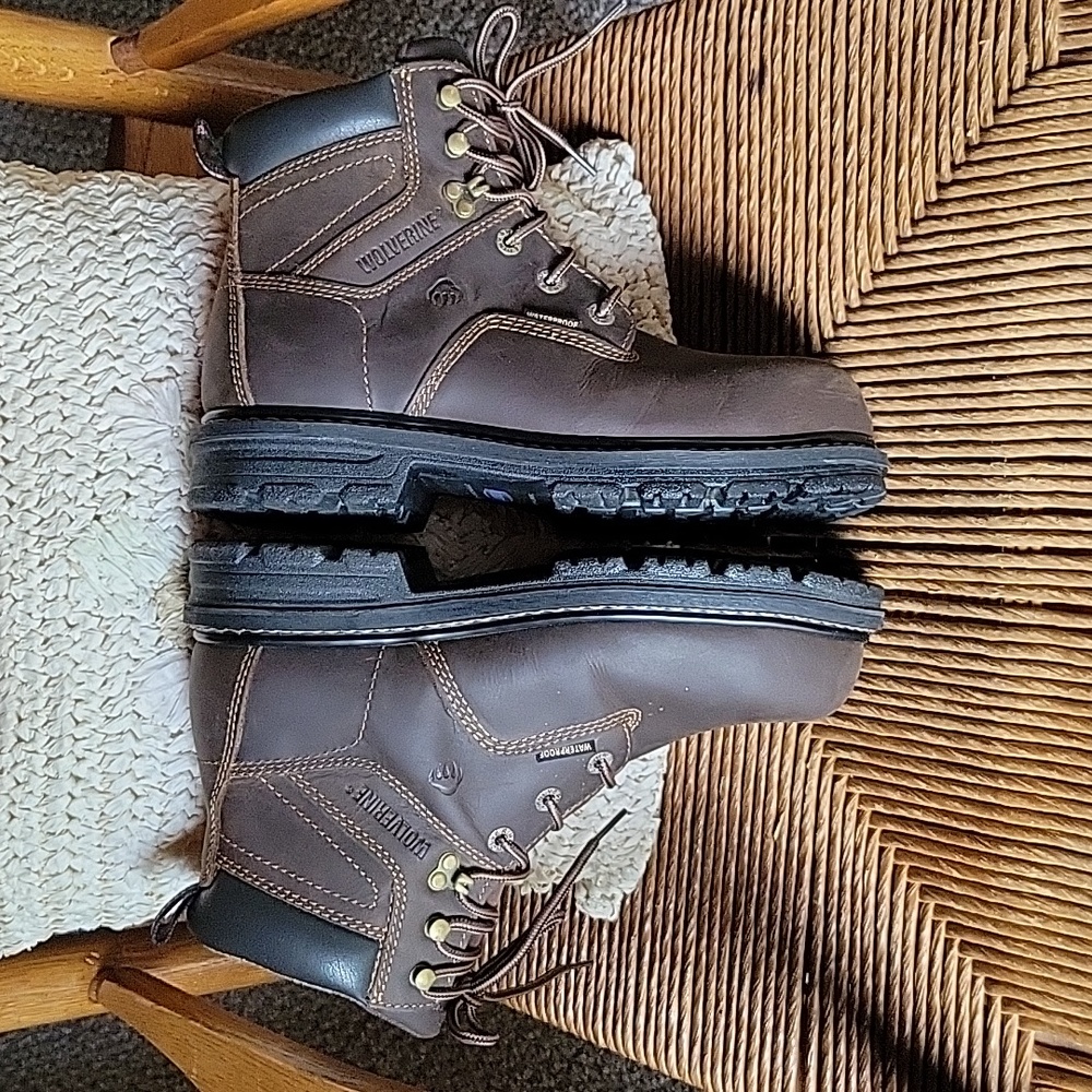 Wolverine Nolan composite toe, waterproof boots, brown, size 9M - Picture 6 of 15